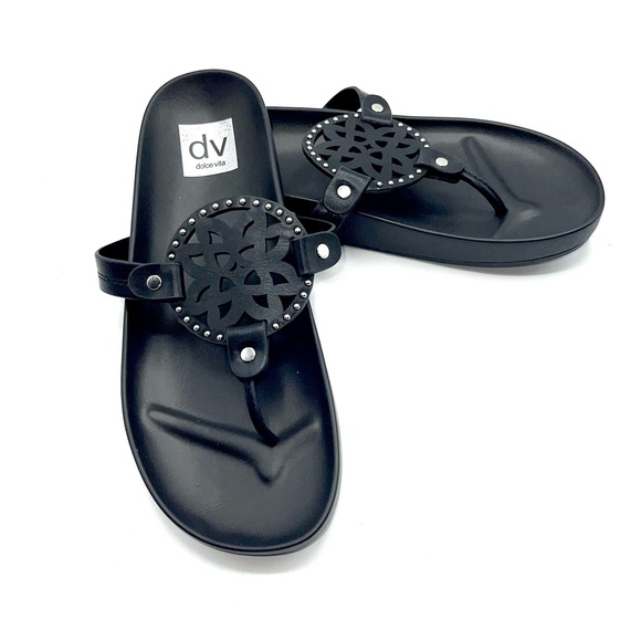 Dv Dolce Vita Metal Ornamentation Pandora Footbed Sandal - Picture 2 of 7